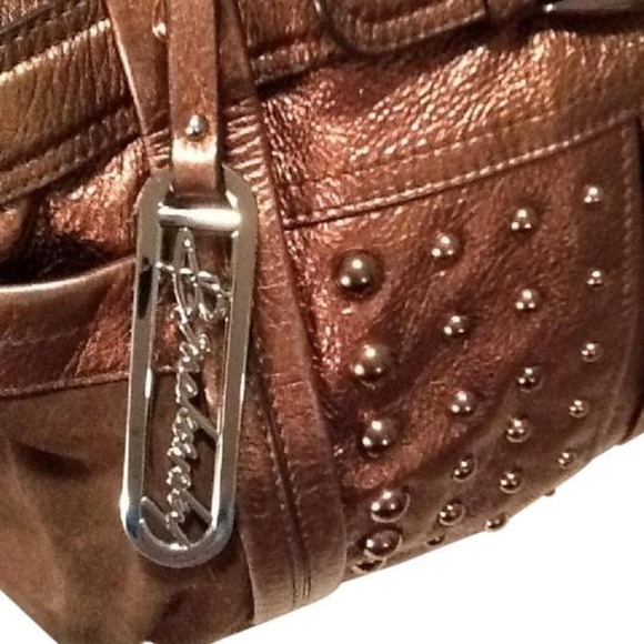 B. Makowsky Leather/Suede Hobo Bag - Picture 1 of 6